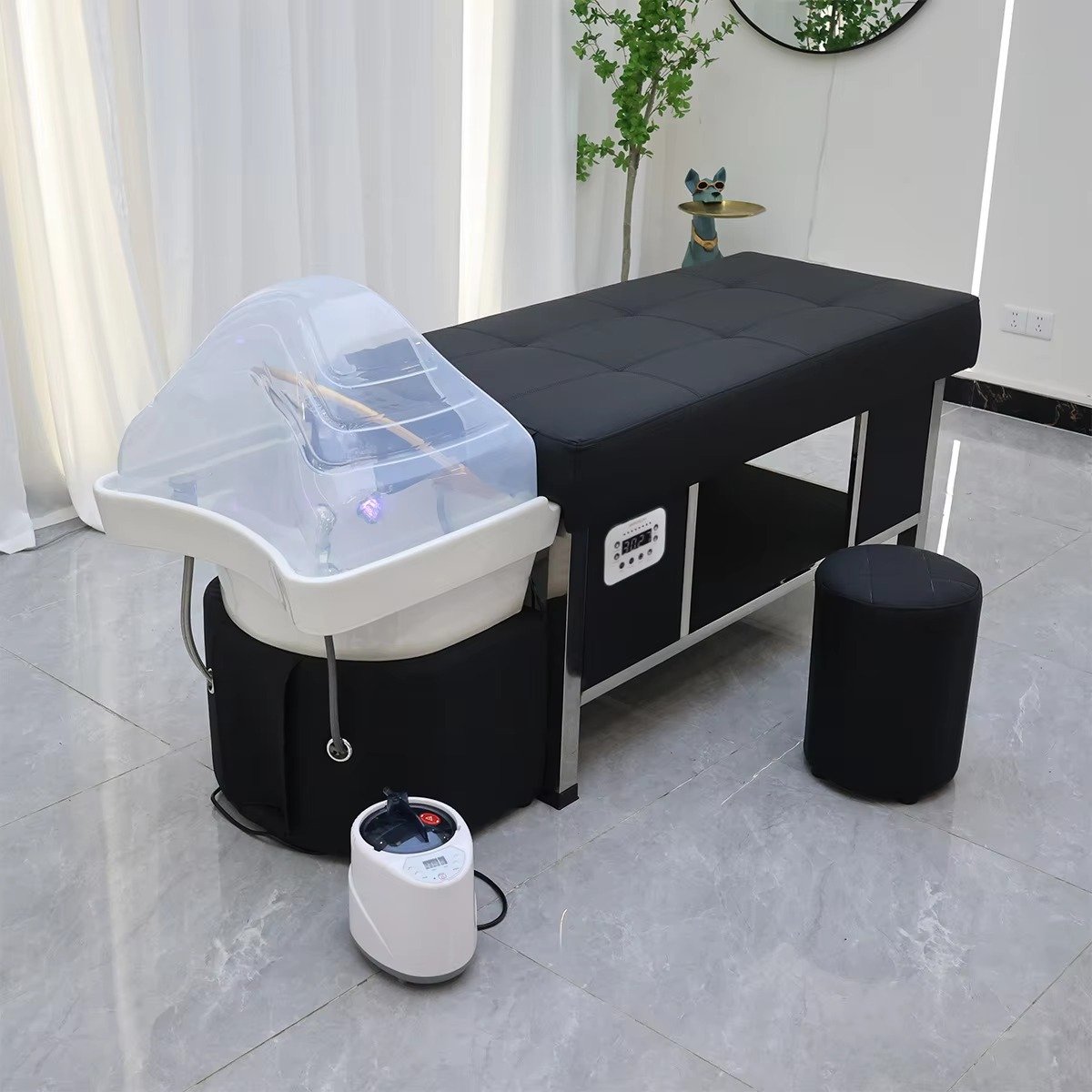Professional Salon Washing Hair Massage Chair Shampoo Bed Spa Hair Washing Basin Head Spa Bed Ready to Shipping