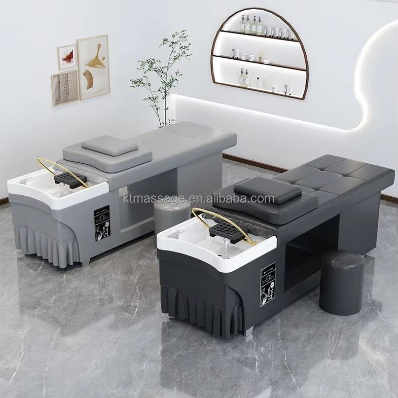Modern Custom Salon Furniture Electric Salon Thai Massage Hair Wash Water Therapy Bed Japanese Head Spa Shampoo Bowl Bed