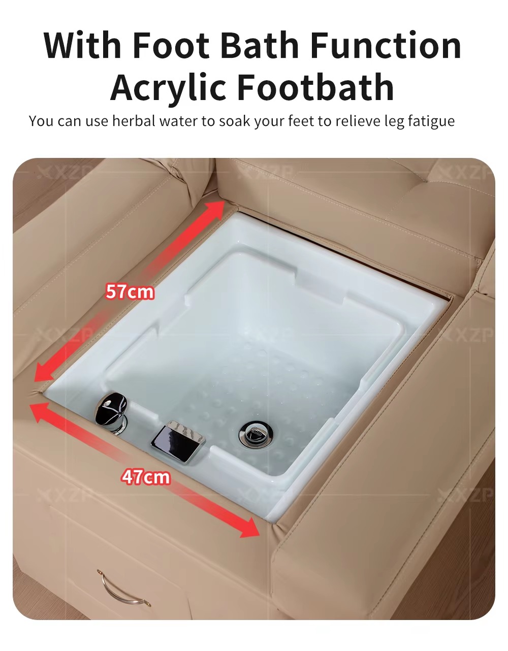 Thailand Head Spa Lie Down Spa Shampoo Chair Salon Electric Pedicure Massage Shampoo Bed with Water Circulation Steamer