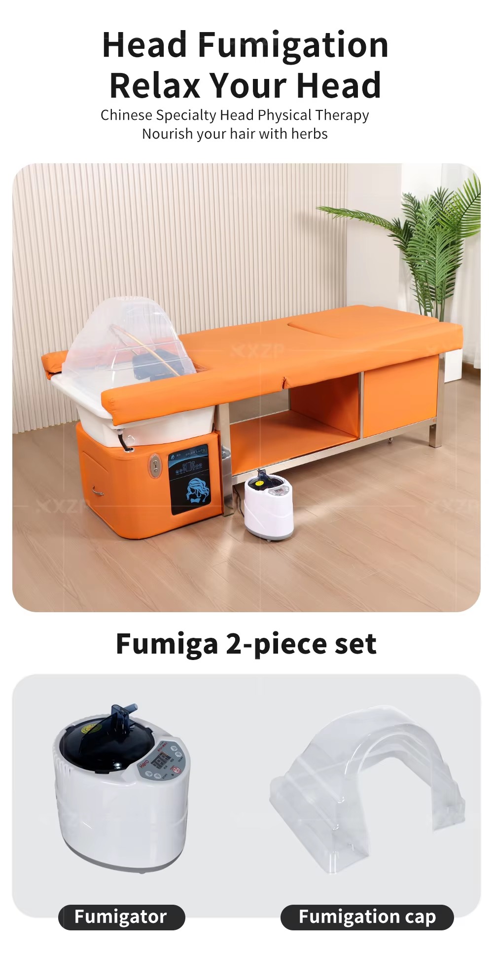 Factory Salon Furniture Electric Massage Shampoo Chair Back Lift Massage Pedicure Foot Spa Head Spa Shampoo Bed