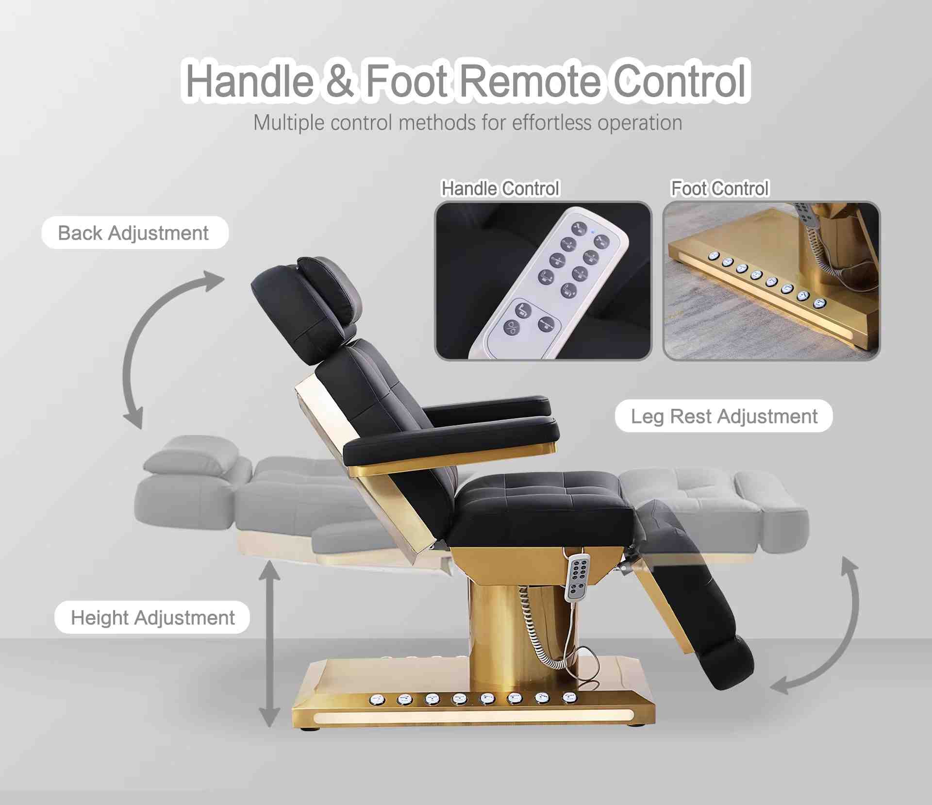 Lash Chair Nail Spa Chair Adjustable Ergonomic Salon Chair for Beauty Salons and Spas Heavy Duty Comfortable Salon Furniture