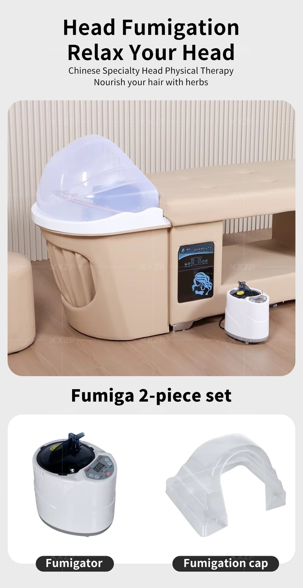 Factory Wholesale Salon Furniture Japanese Head Spa Bed Massage Table Head Care Shampoo Table Bed