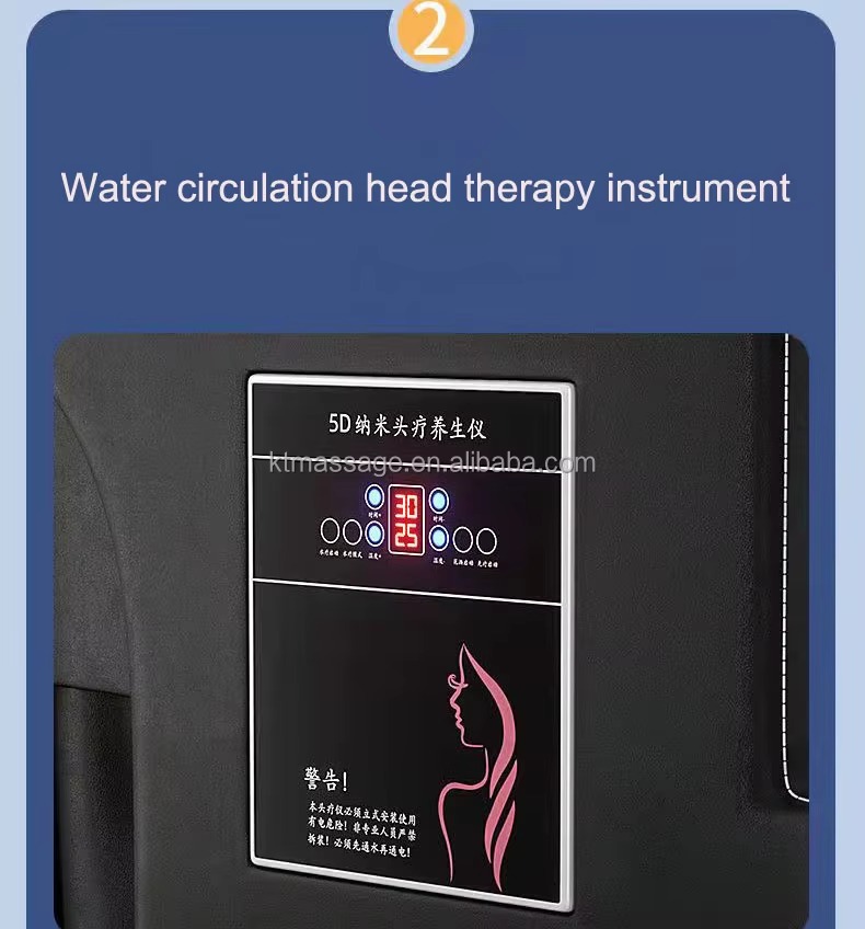 Modern Custom Salon Furniture Electric Salon Thai Massage Hair Wash Water Therapy Bed Japanese Head Spa Shampoo Bowl Bed