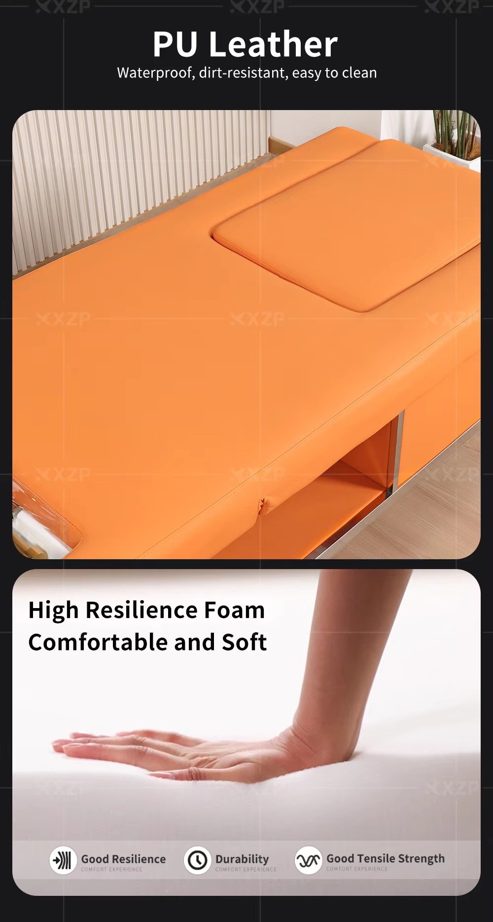 Factory Salon Furniture Electric Massage Shampoo Chair Back Lift Massage Pedicure Foot Spa Head Spa Shampoo Bed