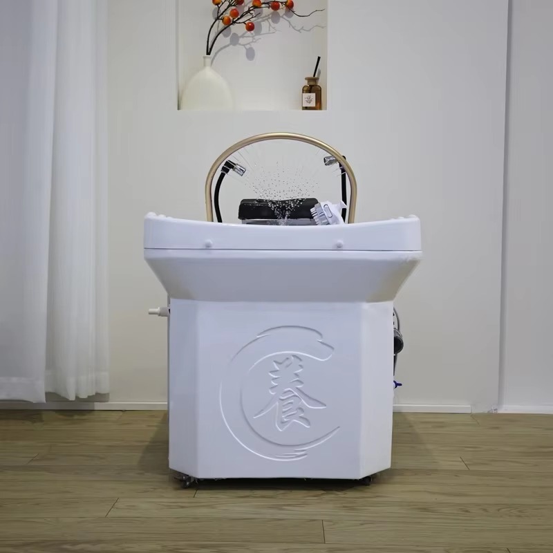 Japanese Head Spa Bowl Portable Deep Shampoo Basin Salon Hair Wash Sink with Water tank