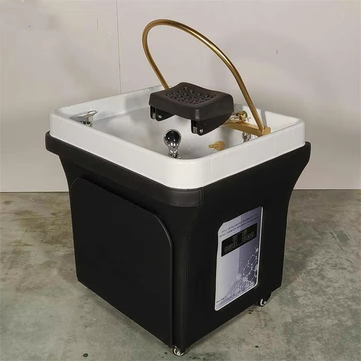 Salon Hair Wash Basin Portable Head Spa Sink Head Spa Equipment Shampoo Bowl With 60L Water Storage