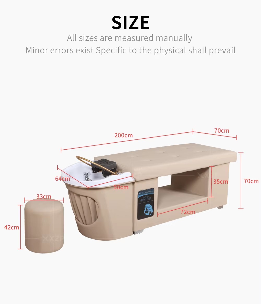 Factory Wholesale Salon Furniture Japanese Head Spa Bed Massage Table Head Care Shampoo Table Bed