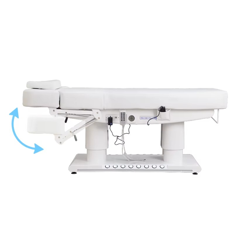 Electric Custom Beauty Bed Salon Massage with Adjustable Backrest for Facial Spa Therapy Use