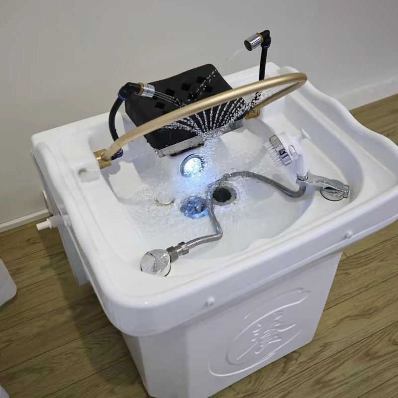 Japanese Head Spa Bowl Portable Deep Shampoo Basin Salon Hair Wash Sink with Water tank