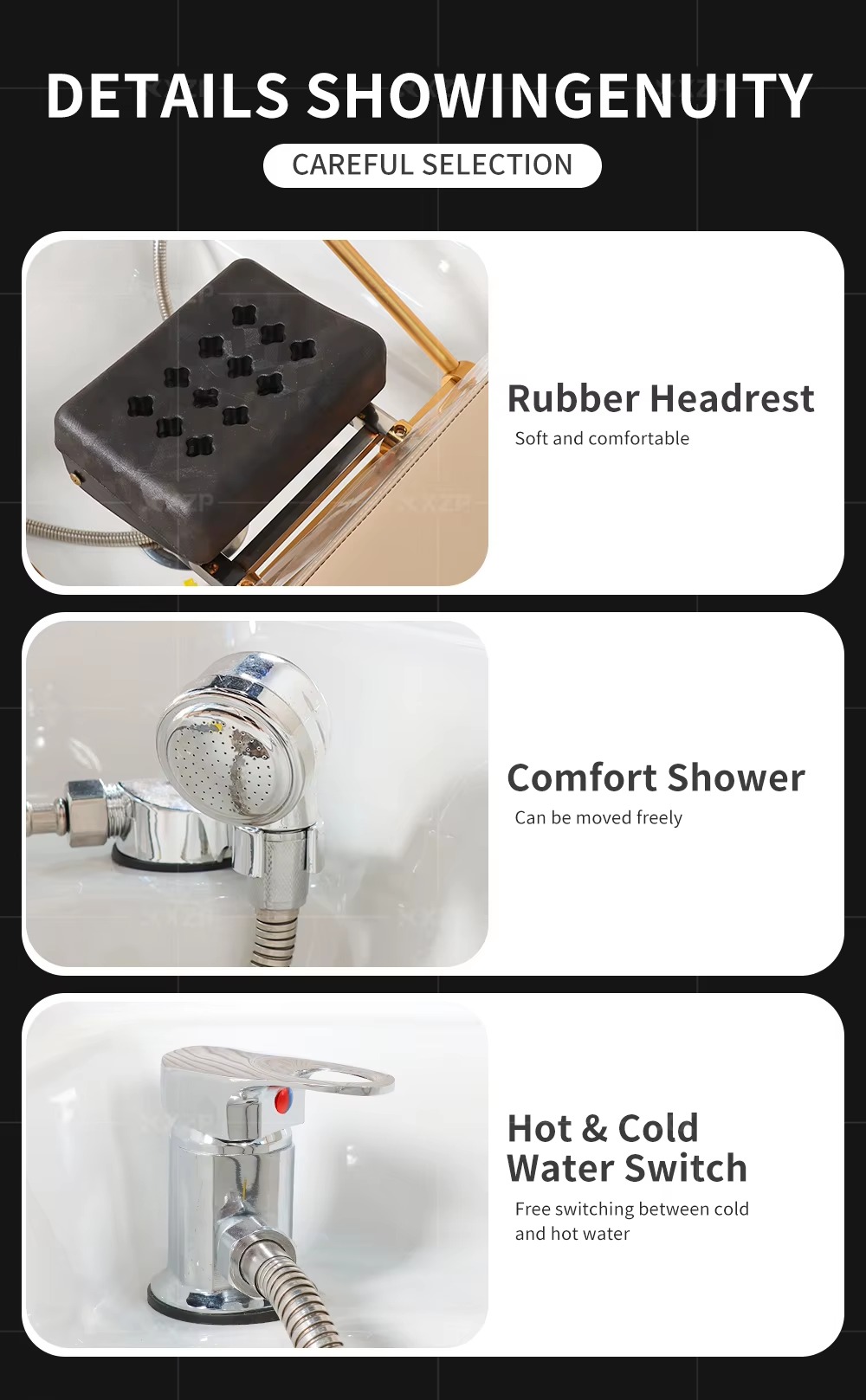 Custom Multi-function Barber Shop Shampoo Bed Beauty Salon Center Head Spa Bed Thai Massage Spa Bed