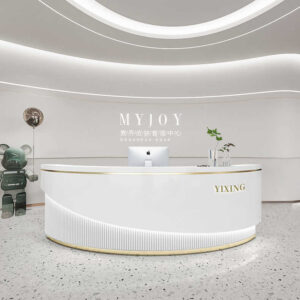 Luxury Curved Hotel Reception Counter - Nova