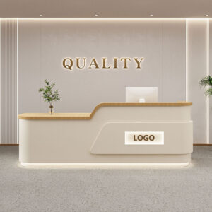 Luxury Cream Style Salon Reception Counter - Nova