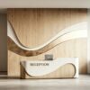 Luxury hotel reception counter desk for lobby front desk