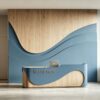 Luxury hotel reception counter desk for lobby front desk