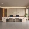 主图-4 Modern baked paint reception desk for salon front counter