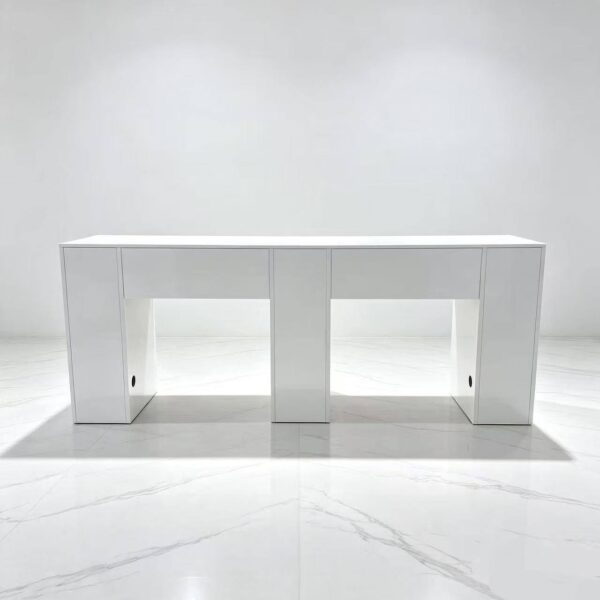 2-station-mdf-manicure-desk-with-vacuum-marble-top-drawers-03 2-station MDF manicure desk with vacuum, marble top and drawers, custom size salon station