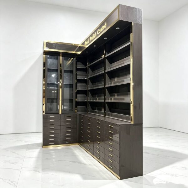 l-shaped-nail-polish-display-cabinet-dark-grey-glossy-fini-03 l-shaped-nail-polish-display-cabinet-dark-grey-glossy-fini-03