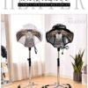 Floor-standing hair steamer with adjustable arm, casters and easy-fill water tank for salon use