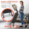 Floor-standing hair steamer with adjustable arm, casters and easy-fill water tank for salon use