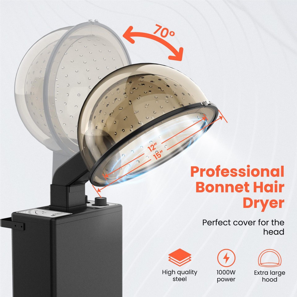 Nova Halo floor standing hooded hair dryer for salons