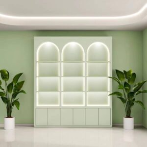 Modern Eco-Friendly Handmade Panel Multi-Functional Storage Commercial Display Rack