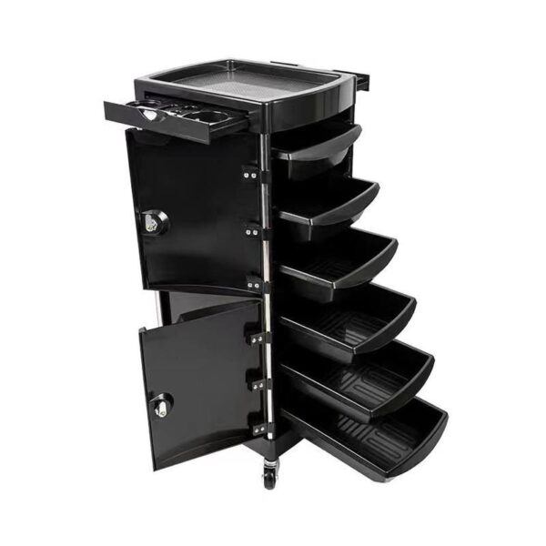 multifunctional-6-tier-pp-plastic-salon-trolley-with-locka-07