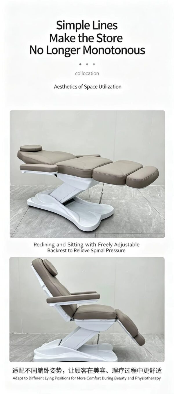Nova Heating Luxury 3 Motor Electric Beauty Bed – 05 Nova Heating Luxury 3 Motor Electric Beauty Bed, view 5